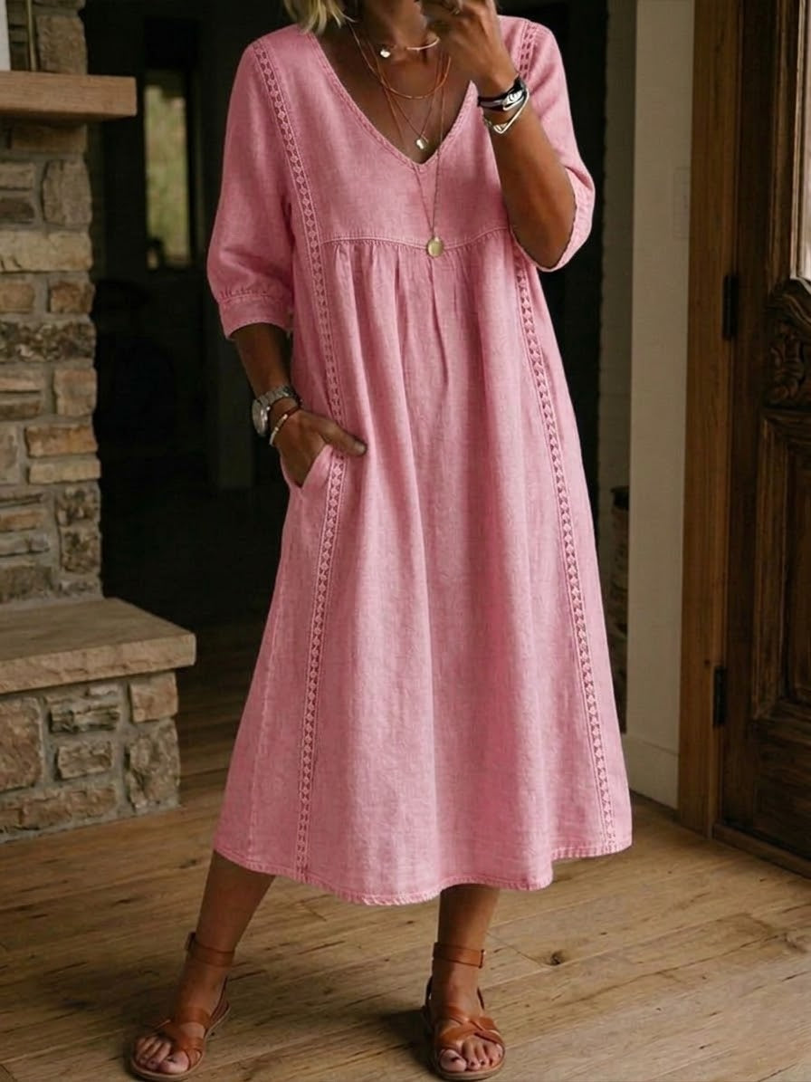 Martha | Patchwork Maxi Dress