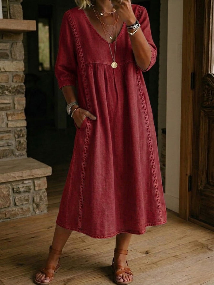 Martha | Patchwork Maxi Dress