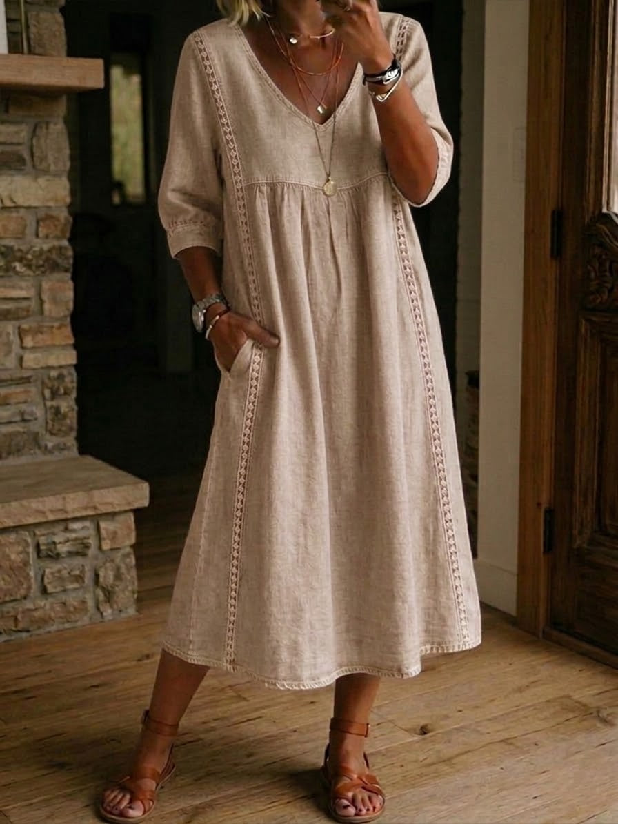 Martha | Patchwork Maxi Dress