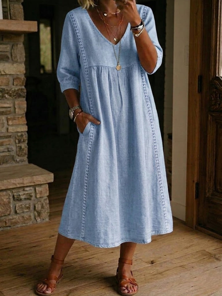 Martha | Patchwork Maxi Dress