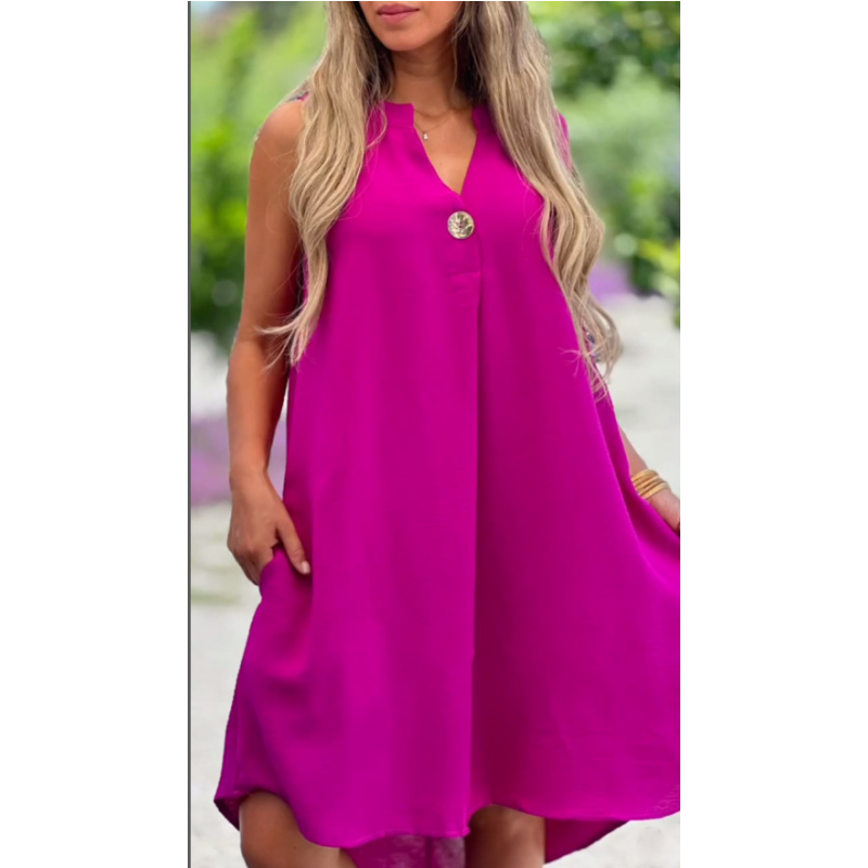 Elsa | Sleeveless V-neck Casual Dress