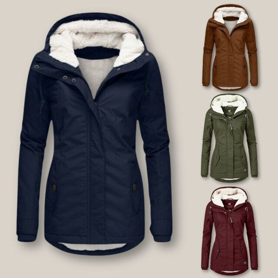 Harper | Women's Plush-Lined Hooded Quilted Winter Coat